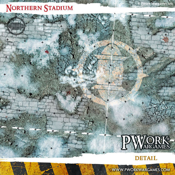 Blood Bowl Fantasy Football Neoprene Game Mat - Northern Stadium