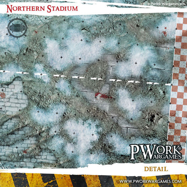 Blood Bowl Fantasy Football Neoprene Game Mat - Northern Stadium