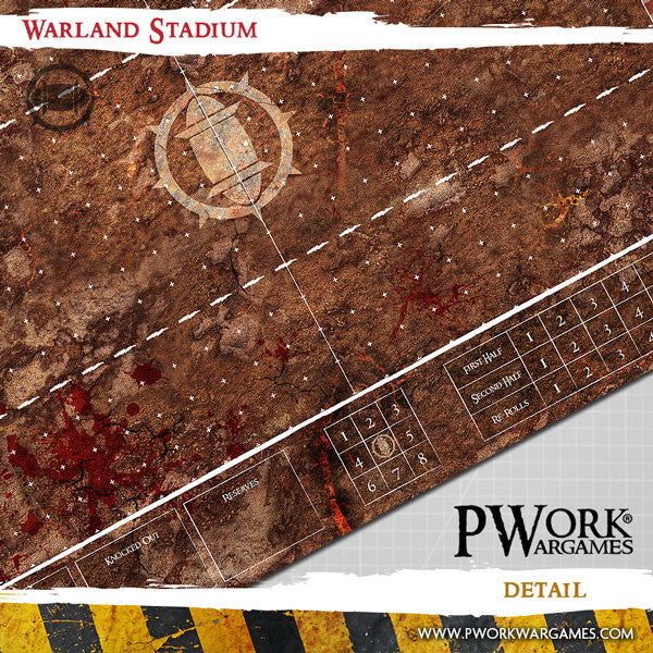 Blood Bowl Fantasy Football Neoprene Game Mat - Warland