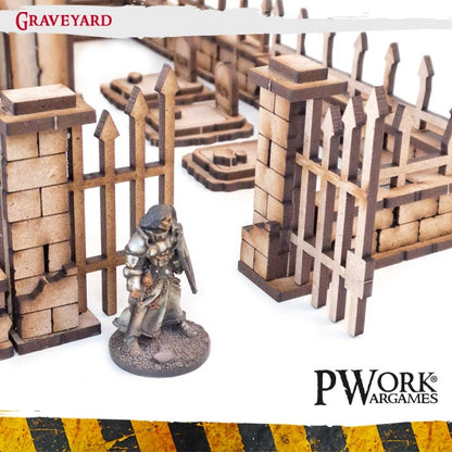 MDF Terrain Scenery - Graveyard