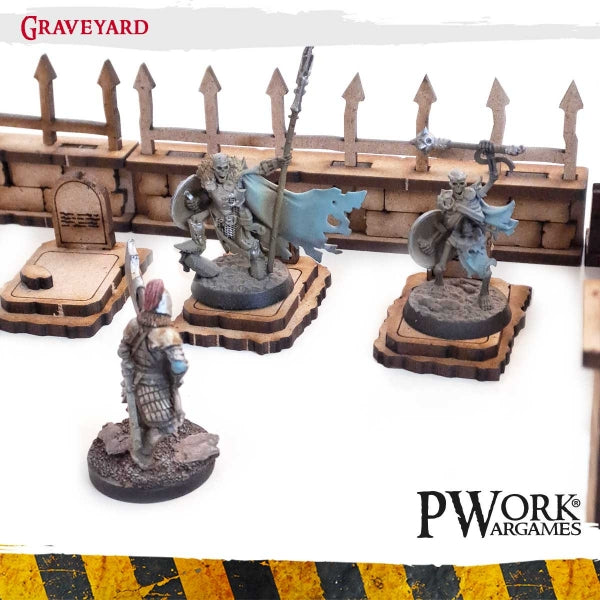 MDF Terrain Scenery - Graveyard