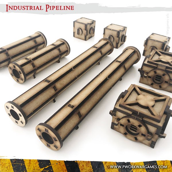 MDF Terrain Scenery - Industrial Pipeline