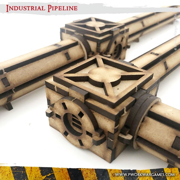 MDF Terrain Scenery - Industrial Pipeline