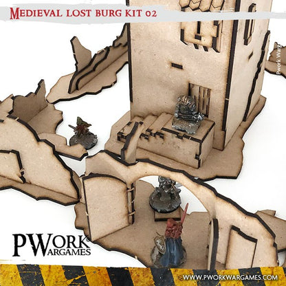 MDF Terrain Scenery - Medieval Lost Burg 02