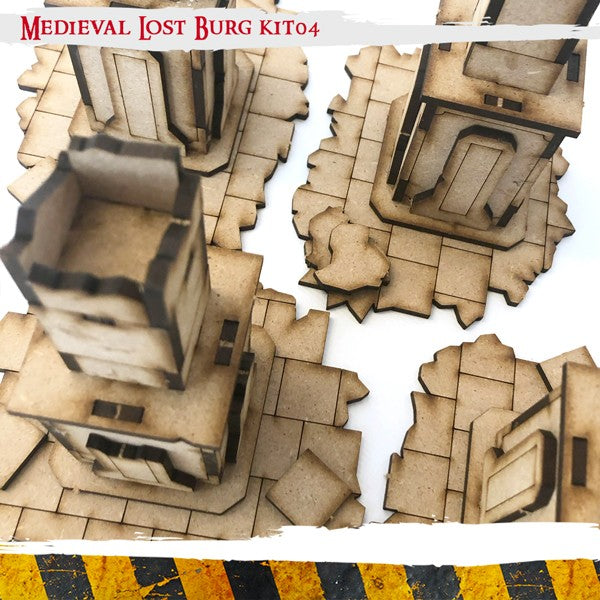 MDF Terrain Scenery - Medieval Lost Burg 04