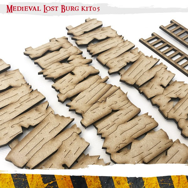 MDF Terrain Scenery - Medieval Lost Burg 05