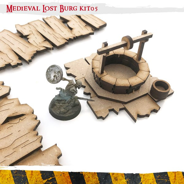 MDF Terrain Scenery - Medieval Lost Burg 05