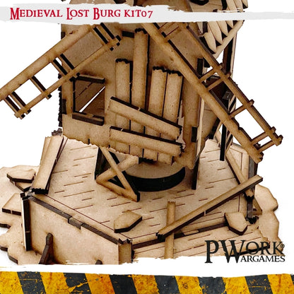 MDF Terrain Scenery - Medieval Lost Burg 07