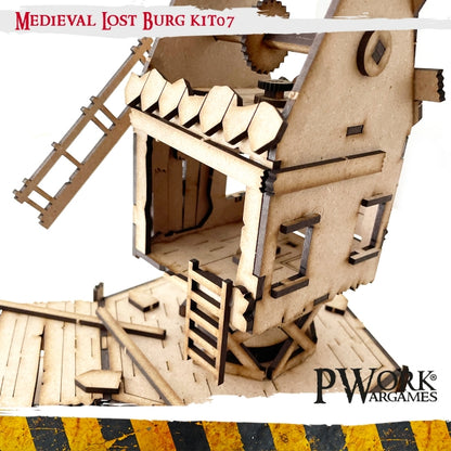 MDF Terrain Scenery - Medieval Lost Burg 07