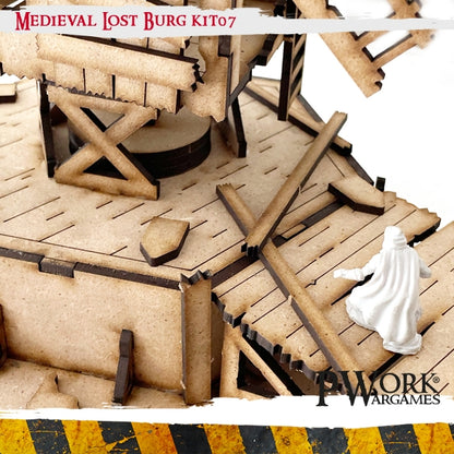 MDF Terrain Scenery - Medieval Lost Burg 07