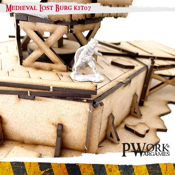 MDF Terrain Scenery - Medieval Lost Burg 07