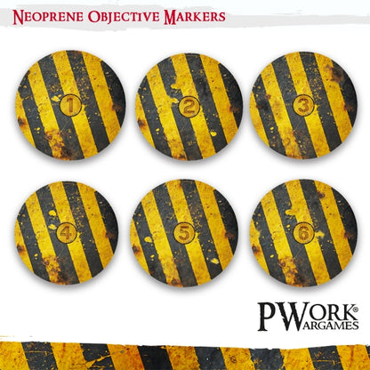 Danger Zone - WH40K Neoprene Objective Markers