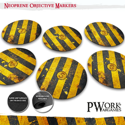 Danger Zone - WH40K Neoprene Objective Markers