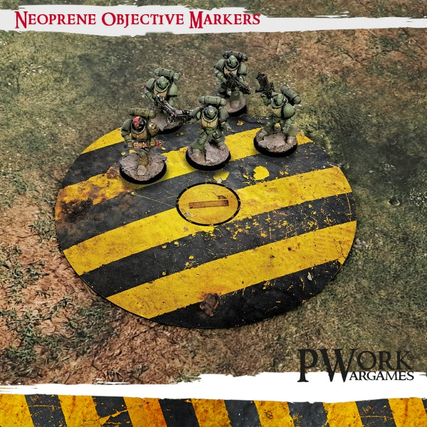 Danger Zone - WH40K Neoprene Objective Markers