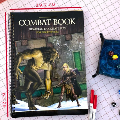 Combat Book - Rewritable Map Book for RPG