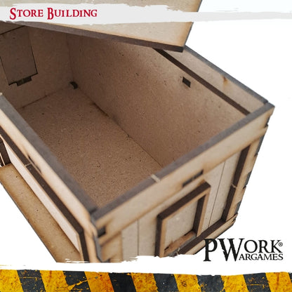 MDF Terrain Scenery - Modern City Store Buildings