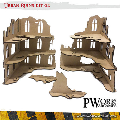 MDF Terrain Scenery - Urban Ruins 02