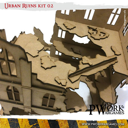 MDF Terrain Scenery - Urban Ruins 02