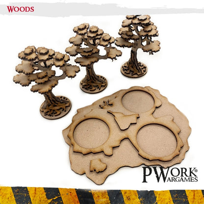 MDF Terrain Scenery - Woods