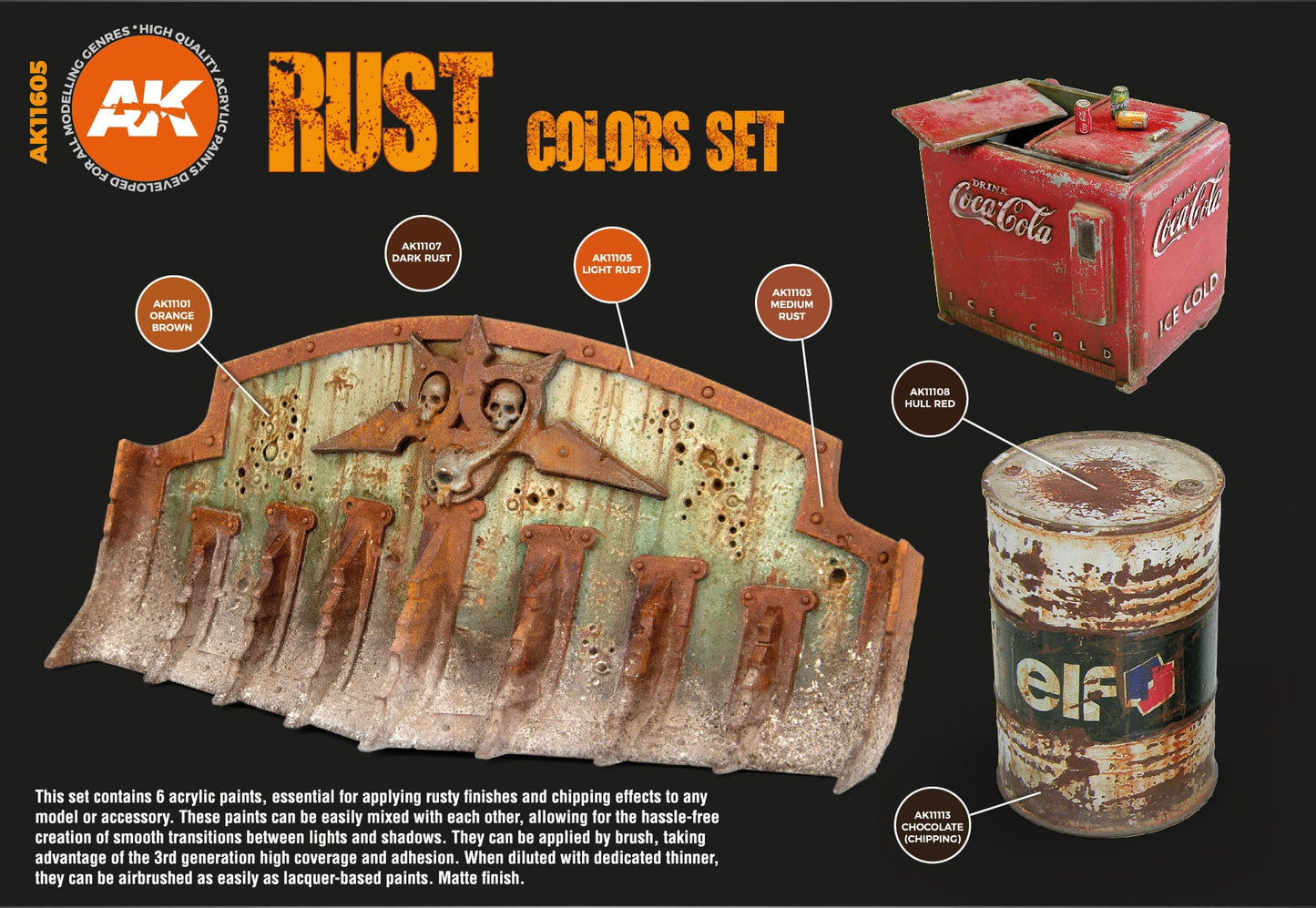 AK Interactive 3GEN Rust and Abandoned Colors Set
