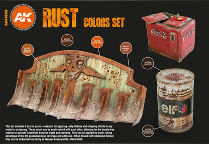 AK Interactive 3GEN Rust and Abandoned Colors Set