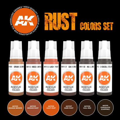 AK Interactive 3GEN Rust and Abandoned Colors Set