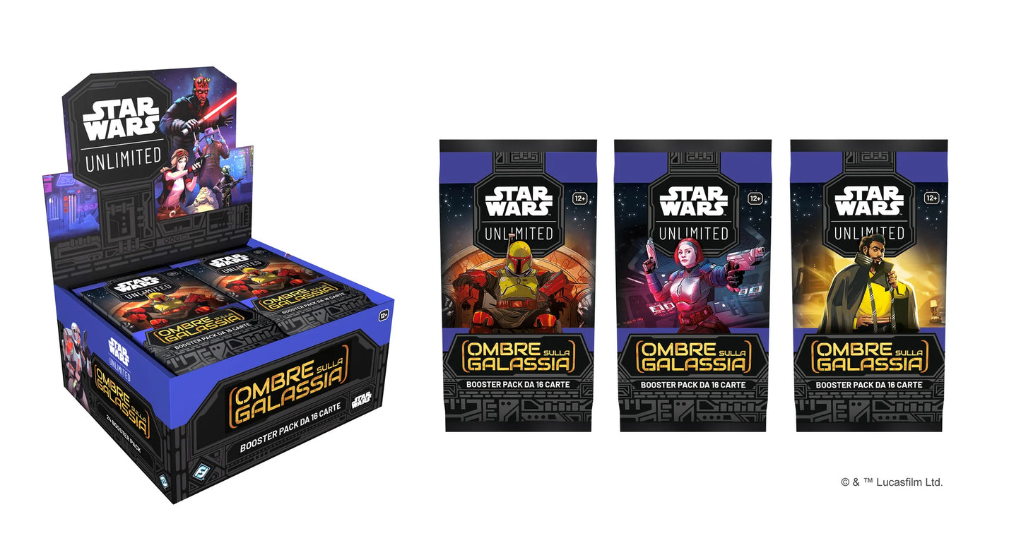 Star Wars Unlimited - Shadows of the Galaxy Boosters Box (Ita)