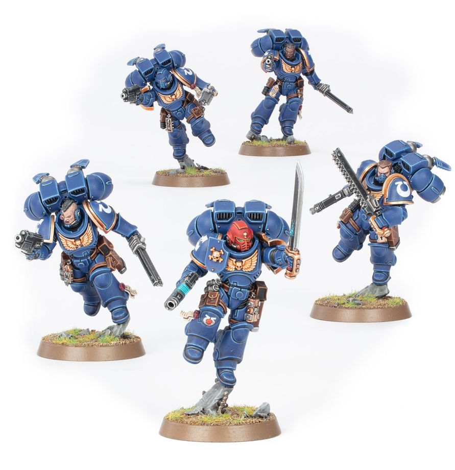 Warhammer 40,000 - Space Marines Assault Intercessors with Jump Packs