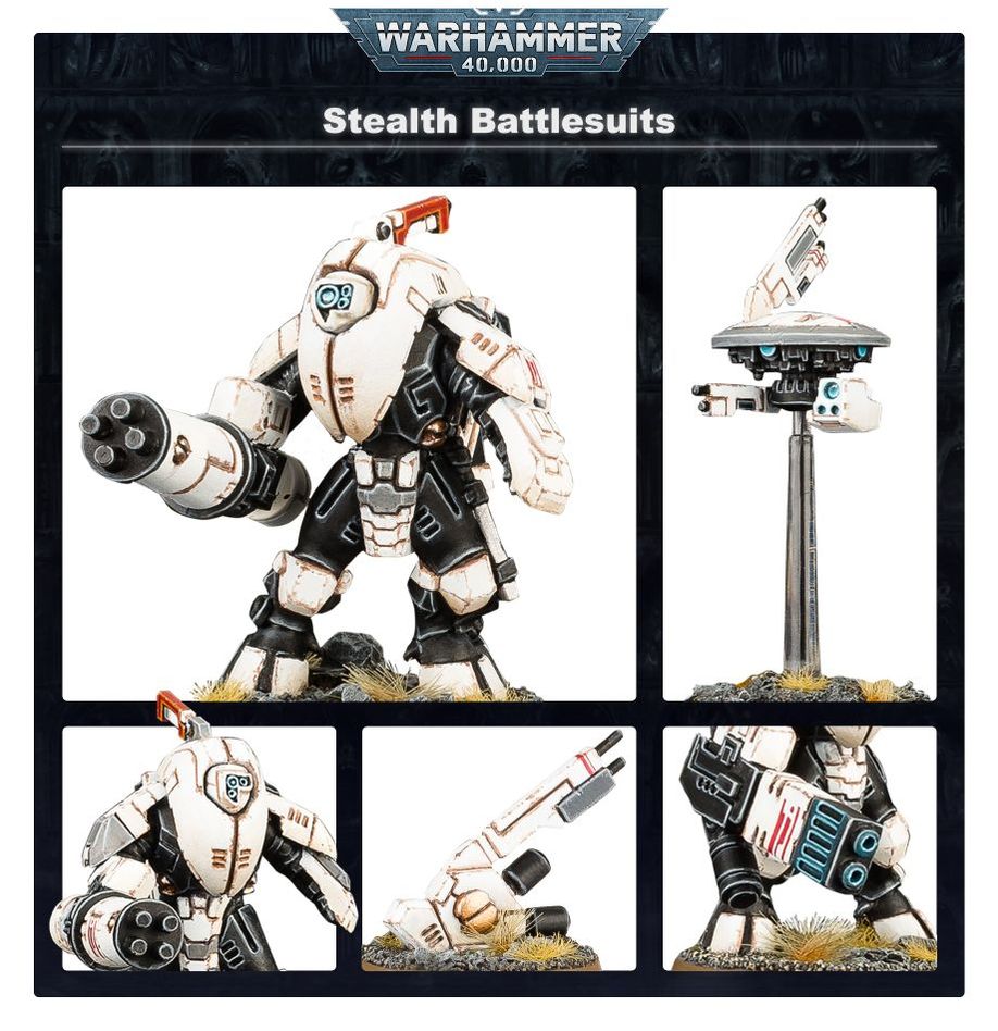 Warhammer 40K - Tau Empire XV25 Stealth Battlesuits Team