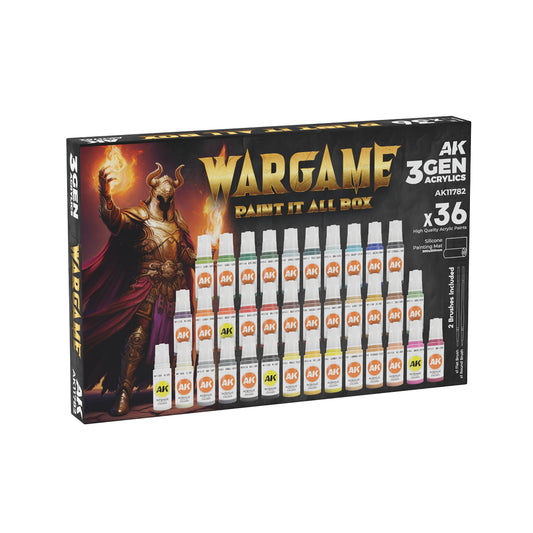 AK Interactive 3GEN Wargame Paint It All Box
