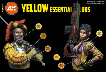 AK Interactive 3GEN Yellow Essential Colors Set