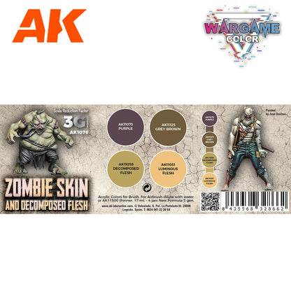 AK Interactive Wargame 3GEN Color Set: Zombie Skin