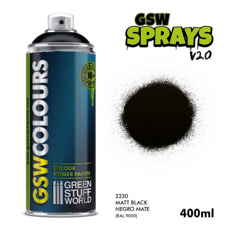 Spray Can - Matt Black Primer