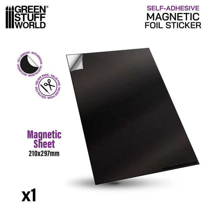 Adhesive magnetic sheet