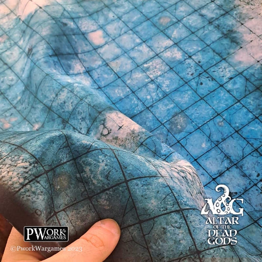 Altar of the Dead Gods - Frozen Temple Game Mat