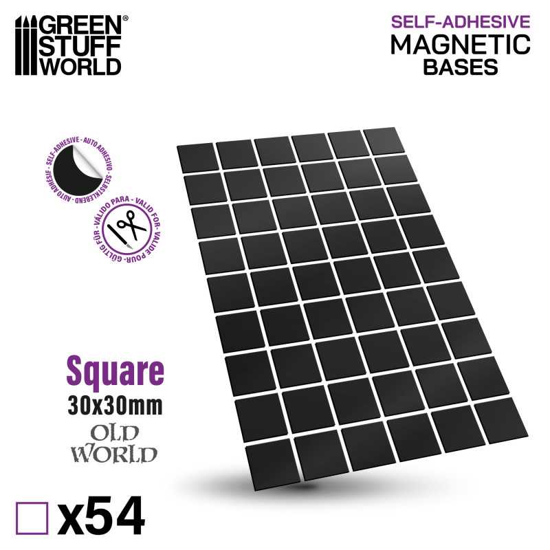 Pre-Cut Magnets for Wargame Bases - 30mm Squares