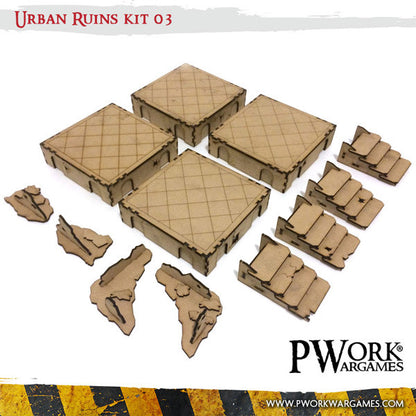 MDF Terrain Scenery - Urban Ruins 03