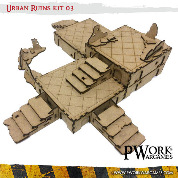 MDF Terrain Scenery - Urban Ruins 03