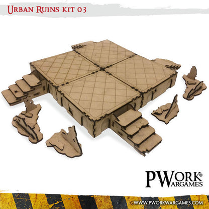 MDF Terrain Scenery - Urban Ruins 03