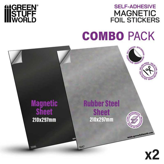 Combo Pack - Magnetic and Metallic Adhesive Sheets