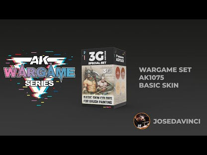 AK Interactive Wargame 3GEN Color Set: Basic Skin Colors