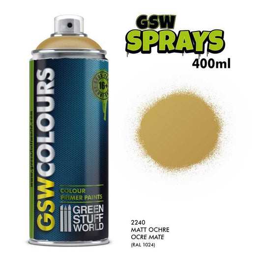 Spray Can - Matt Yellow Ochre Primer