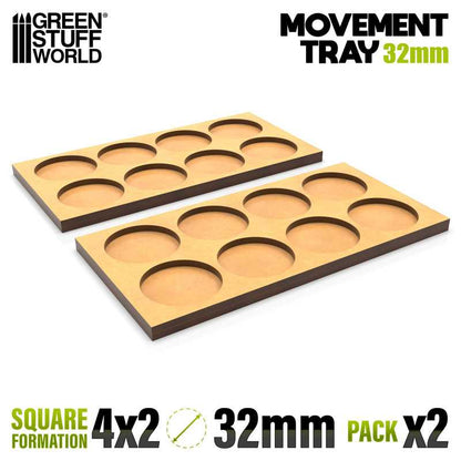 Wargaming Movement Trays - Rectangular Formation 150x75mm